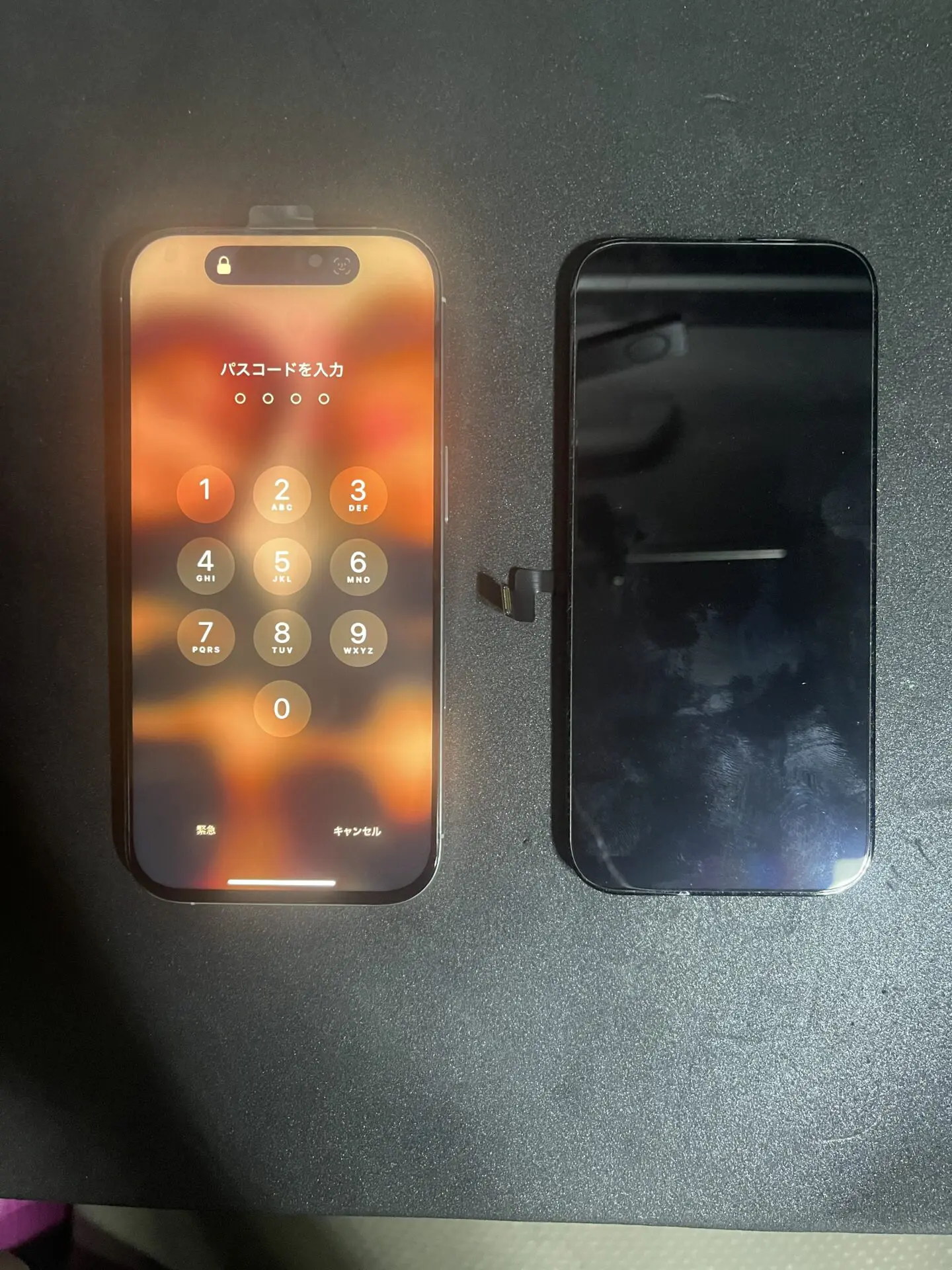 神戸市東灘区にてiPhone16proの画面交換
